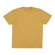 Sunray/Goud Korte Mouw T-shirt Carhartt Wip , Yellow , Heren