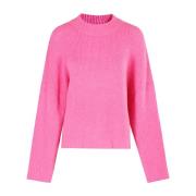 Gezellig Gebreide Trui Essentiel Antwerp , Pink , Dames