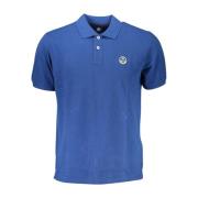 Blauwe Polo Shirt Logo Detail North Sails , Blue , Heren