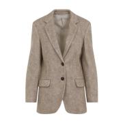 Neutrale Jas Aw24 Brunello Cucinelli , Beige , Dames