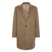 Enkelrijige jas Boggi Milano , Brown , Heren