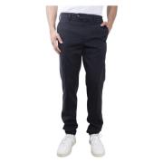 Gestructureerde katoenen chino broek Aspesi , Blue , Heren