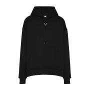 Zwarte Sweatshirt Aw24 Herenmode Valentino Garavani , Black , Heren