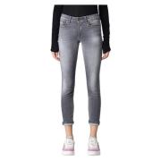 Monroe Jeans voor Stijlvolle Looks Dondup , Gray , Dames