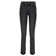 Grijze Denim Jeans Janice Stijl Red Button , Gray , Dames