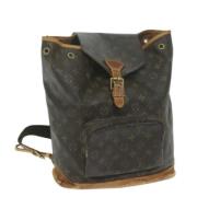 Pre-owned Canvas backpacks Louis Vuitton Vintage , Brown , Dames