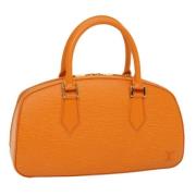 Pre-owned Leather handbags Louis Vuitton Vintage , Orange , Dames