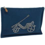 Pre-owned Canvas pouches Hermès Vintage , Blue , Dames