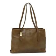 Pre-owned Leather totes Valentino Vintage , Beige , Dames