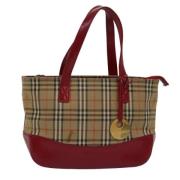 Pre-owned Canvas handbags Burberry Vintage , Beige , Dames