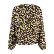 Lange mouw blouse in groen Anna Van Toor , Multicolor , Dames