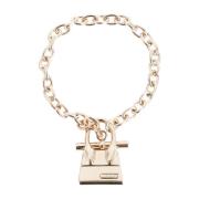 Gouden Metalen Armband Toggle Sluiting Jacquemus , Yellow , Dames