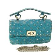 Pre-owned Fabric shoulder-bags Valentino Vintage , Blue , Dames