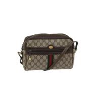 Pre-owned Canvas gucci-bags Gucci Vintage , Beige , Dames