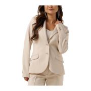 Witte Milano Blazer Stijlvolle Garderobe Toevoeging Summum Woman , Whi...