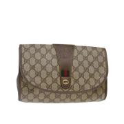 Pre-owned Canvas gucci-bags Gucci Vintage , Beige , Dames