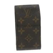 Pre-owned Canvas pouches Louis Vuitton Vintage , Brown , Dames