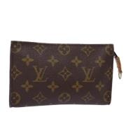 Pre-owned Canvas pouches Louis Vuitton Vintage , Brown , Dames