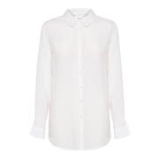 Feminine Transparante Blouse Snow White Cream , White , Dames