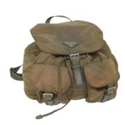 Pre-owned Nylon backpacks Prada Vintage , Brown , Dames