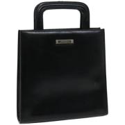 Pre-owned Leather handbags Gucci Vintage , Black , Dames