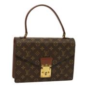 Pre-owned Canvas handbags Louis Vuitton Vintage , Brown , Dames