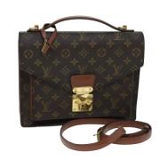 Pre-owned Canvas handbags Louis Vuitton Vintage , Brown , Dames