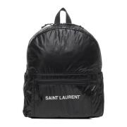 Nuxx Zwarte Ripstop Nylon Rugzak Saint Laurent , Black , Heren