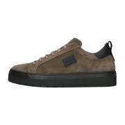 Bruine Suède Lage Sneakers Antony Morato , Brown , Heren