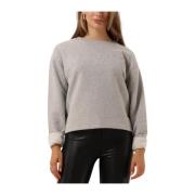 Logo Sweater Damesmode Moscow , Gray , Dames