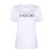 Wit Logo Print Shirt Vrouwen Patou , White , Dames