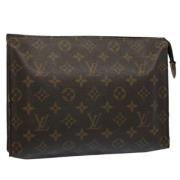 Pre-owned Canvas pouches Louis Vuitton Vintage , Brown , Dames