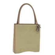 Pre-owned Nylon handbags Dior Vintage , Beige , Dames