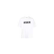 T-Shirts Msgm , White , Heren