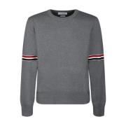 Milano Stripe Pullover Sweater Thom Browne , Gray , Heren