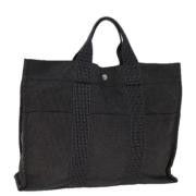 Pre-owned Canvas totes Hermès Vintage , Gray , Dames