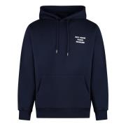 Geribbelde Katoenen Hoodie Drole de Monsieur , Blue , Heren