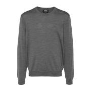 Grijze Sweatshirt Aw24 Herenmode A.p.c. , Gray , Heren