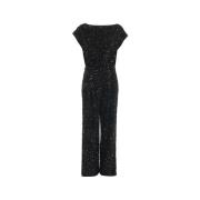 Zwarte Overall Aw24 Dameskleding Elisabetta Franchi , Black , Dames