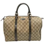 Pre-owned Canvas handbags Gucci Vintage , Beige , Dames