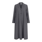 Grijze Overhemdjurk Manalchik Stijl Masai , Gray , Dames