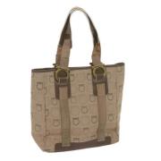 Pre-owned Canvas handbags Salvatore Ferragamo Pre-owned , Beige , Dame...