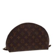 Pre-owned Canvas pouches Louis Vuitton Vintage , Brown , Dames