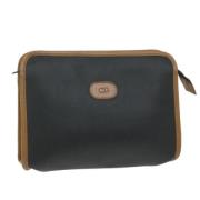 Pre-owned Leather clutches Dior Vintage , Black , Dames