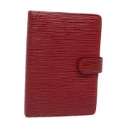 Pre-owned Leather home-office Louis Vuitton Vintage , Red , Dames