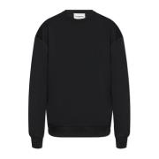 Sweatshirt met logo Iceberg , Black , Heren