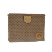 Pre-owned Canvas gucci-bags Gucci Vintage , Beige , Dames