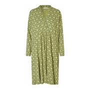 Relaxte Silhouet Jurk Fern Masai , Green , Dames