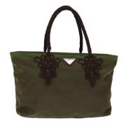 Pre-owned Nylon totes Prada Vintage , Brown , Dames