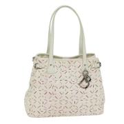 Pre-owned Coated canvas totes Dior Vintage , White , Dames